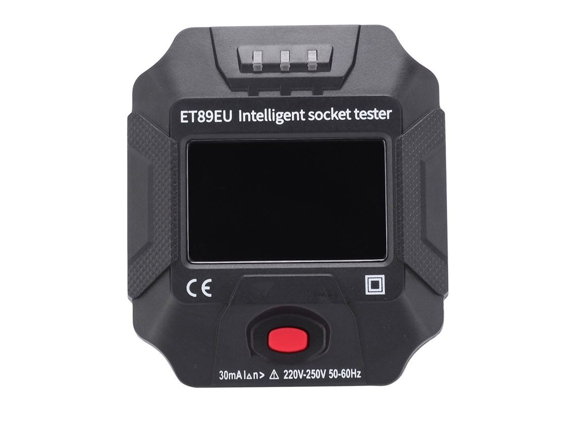 2026-detector De Enchufe Inteligente Et89eu Con Pantalla Lcd, Medidor De Voltaje Y Frecuencia Para Electrodomésticos Ac220v