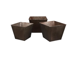 3 piezas cubo de flores de hierro ALLINLESS