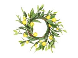 Corona De Limones Artificiales Hecha A Mano, Decorativa Para Primavera Y Verano, Para El Hogar Y Bodas, 35-45 Cm.