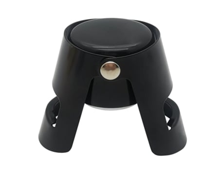 Tapón,Diseñado,Sellabotellas para Cava,Prosecco,Vino Espumoso -NEGRO ZMDECQNA
