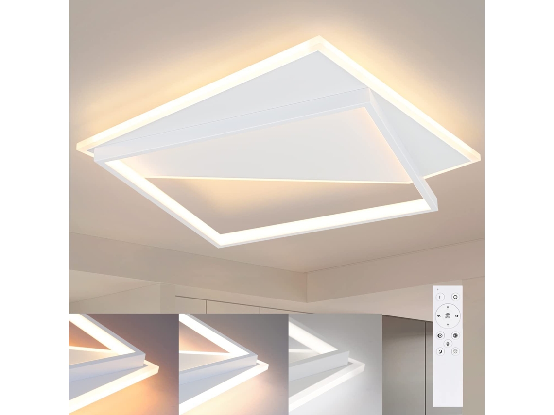 Zmh Lámpara De Techo Led Moderna Con Control Remoto Y Cambio De Color