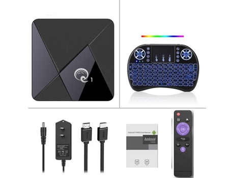 Box Smart TV Q1 Quad Core 2.4Ghz 4K Ultra HD - 2gb 16gb i8b / es