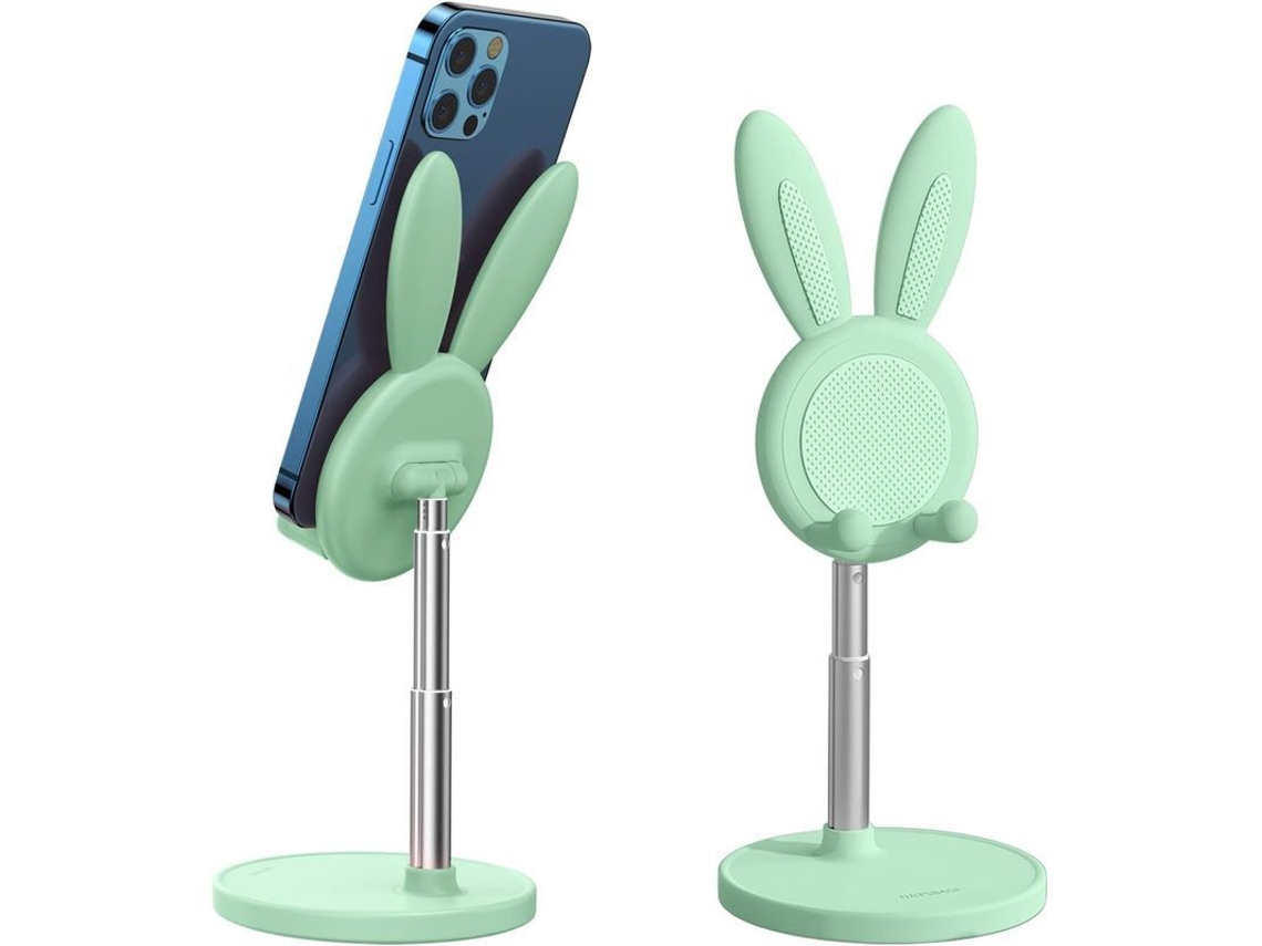 2026-soporte De Teléfono Conejo Cute, Ajustable En Altura Y Ángulo, Compatible Con Teléfonos Móviles Y Tablets (verde)