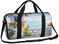 Bolsa Deportiva Paisaje Marino Pintura Al Óleo Bolsa Fin Semana Viaje Gimnasio Para Niños Niñas Mujeres Hom
