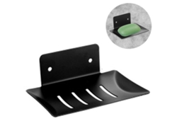 Jabonera autoadhesiva sin taladrar de acero inoxidable para baño, cocina, balcón, esponja y cepillo.