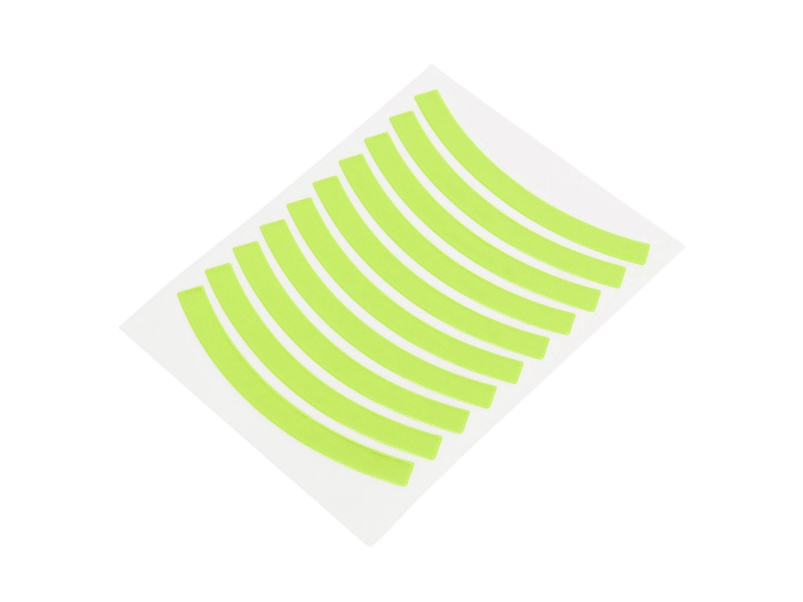 Pegatinas Reflectantes Para Bicicleta De Equilibrio Infantil, Adhesivos Para Ruedas, Accesorios De Seguridad Amarillo Fluorescente