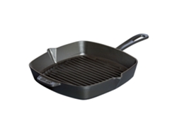 Grill Pans Plancha americana 30 cm, Hierro fundido, Negro STAUB