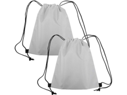 Mochila deportiva impermeable de gran capacidad con cordón ajustable, juego de 2 piezas.