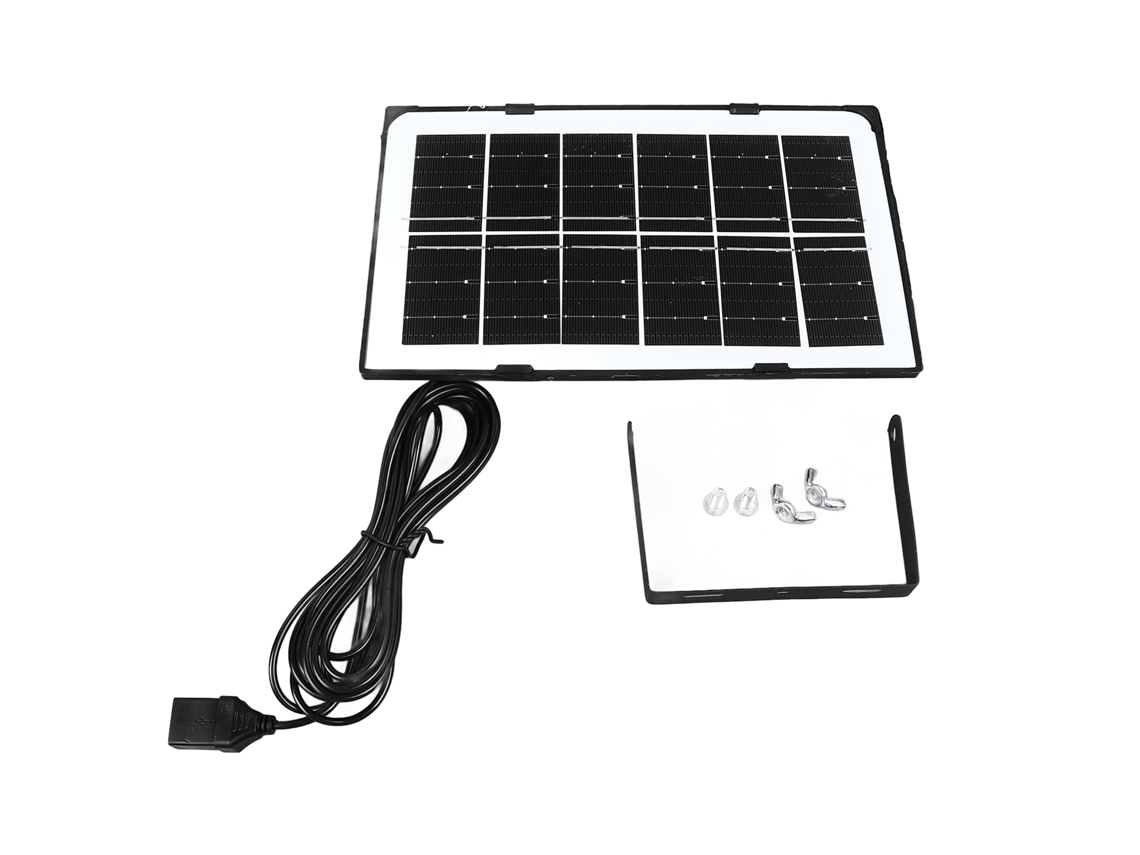Cargador Usb-c Con Panel Solar Para Cámara, Bomba De Oxígeno Y Lámpara (ip55 A Prueba De Agua).