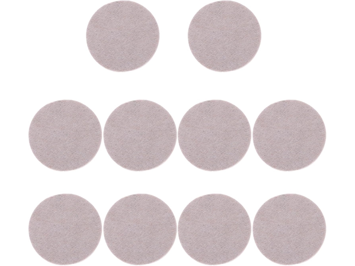 10 Almohadillas Adhesivas De Fieltro De 8,5 Cm, Redondas, Para Pies.