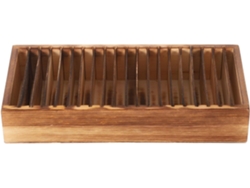 Caja Organizadora De Tarjetas De Visita De Madera Con Compartimentos Extraíbles, Almacenamiento Multifuncional.