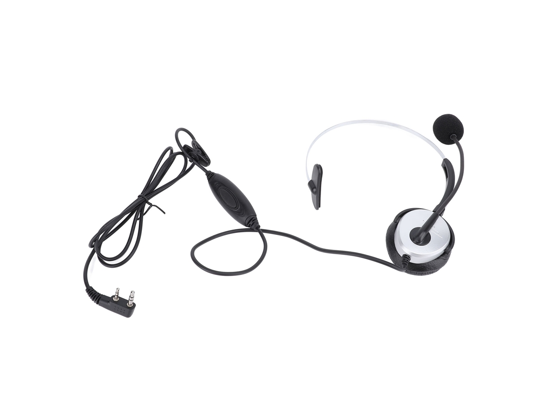 Fone De Ouvido Com Microfone Para Rádio 2 Vias Headset Universal Push To Talk Unilateral