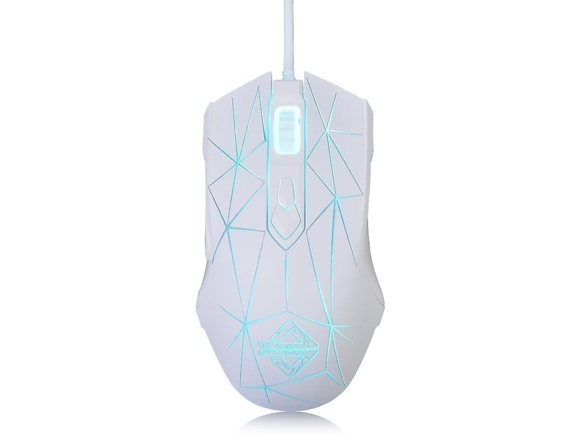 Ratón para juegos AJ52 RGB con 7 teclas programables, retroiluminación USB, forma de L, diseño ergonómico, para portátiles y ordenadores de sobremesa.