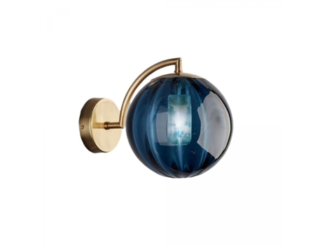 Lámpara de pared de fondo de sala de estar lámpara de pared de bola de cristal colorida lámpara de noche de dormitorio de pasillo simple moderna (b...
