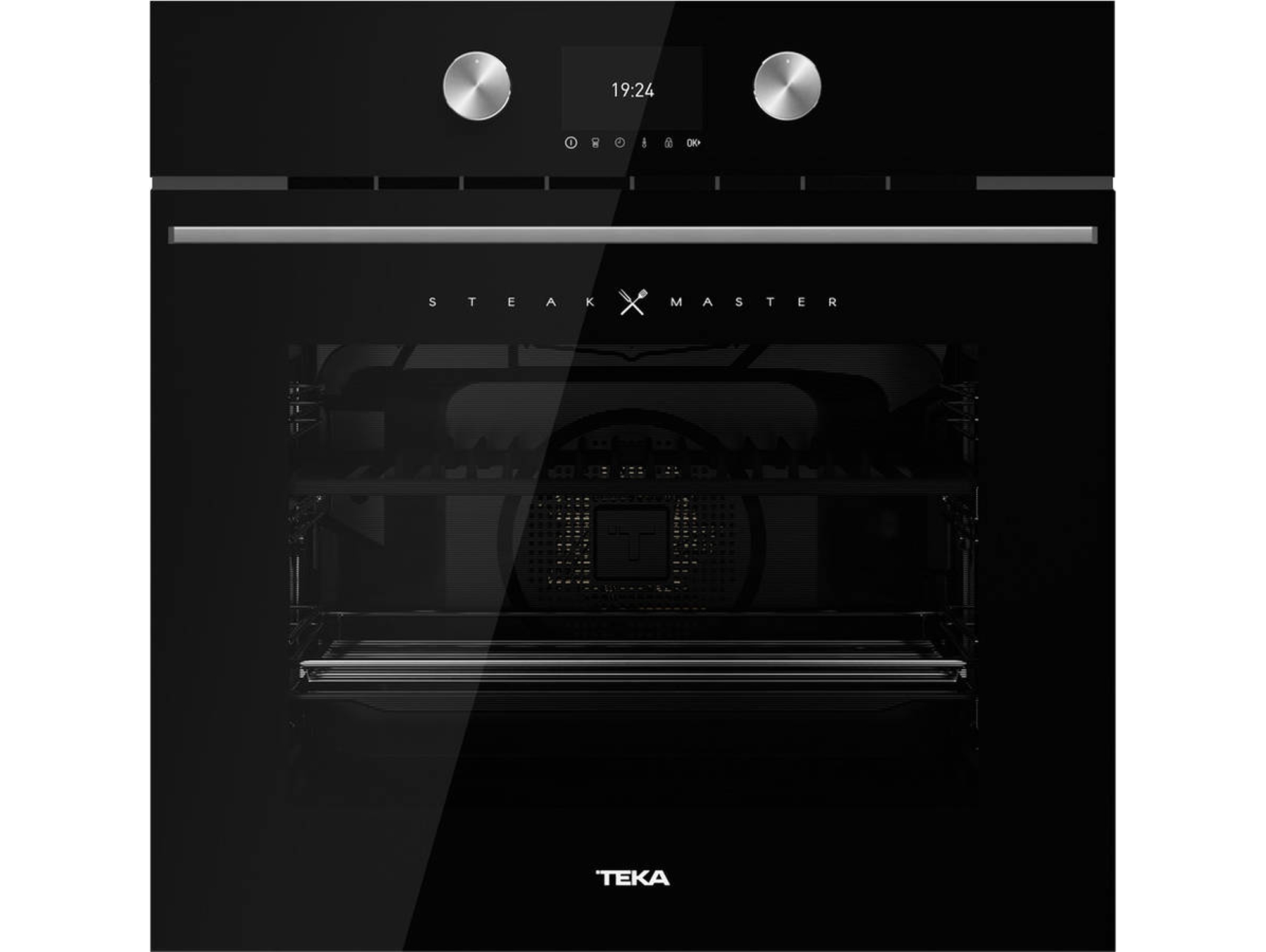 Horno TEKA Maestro SteakMaster (63 L - 59.5 cm - Hidro y Pirolítico - Negro)