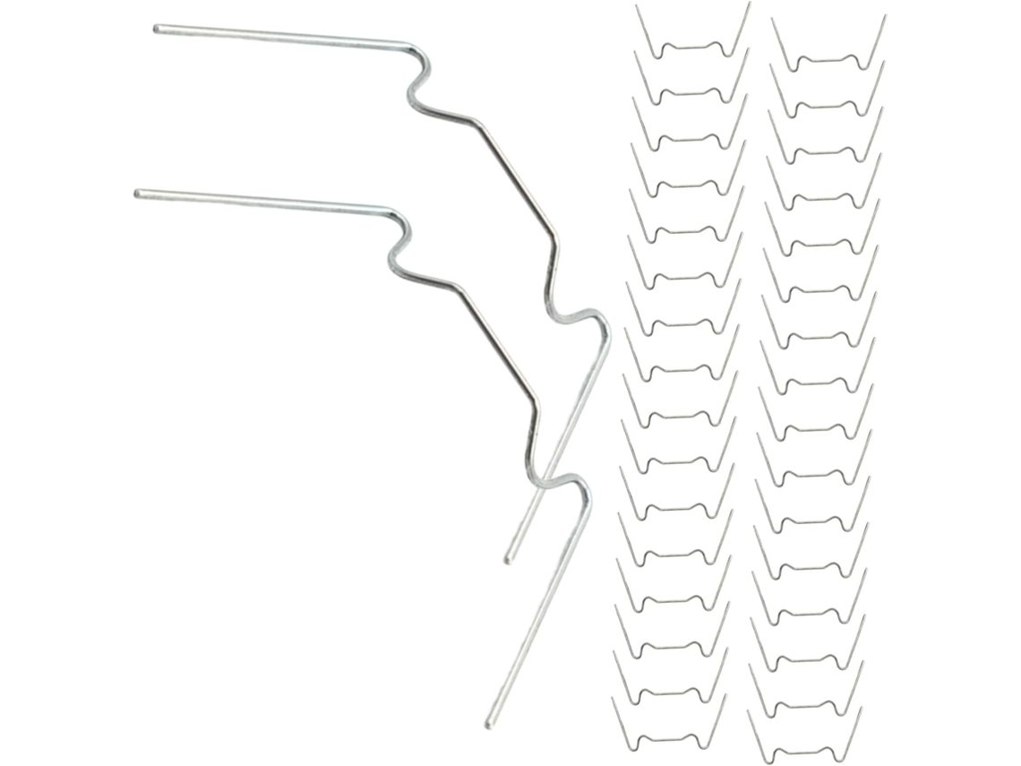 Paquete De 150 Clips De Fijación Para Ventanas De Invernadero, Color Plata Y Con Forma De W.