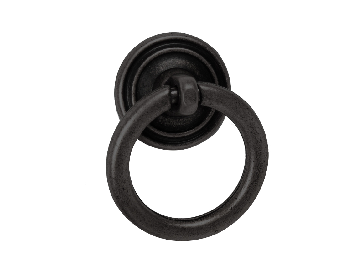 Pomo Para Muebles Forma De Anillo 32 Mm De Diámetro Acabado Decapado Juego De 36 Piezas