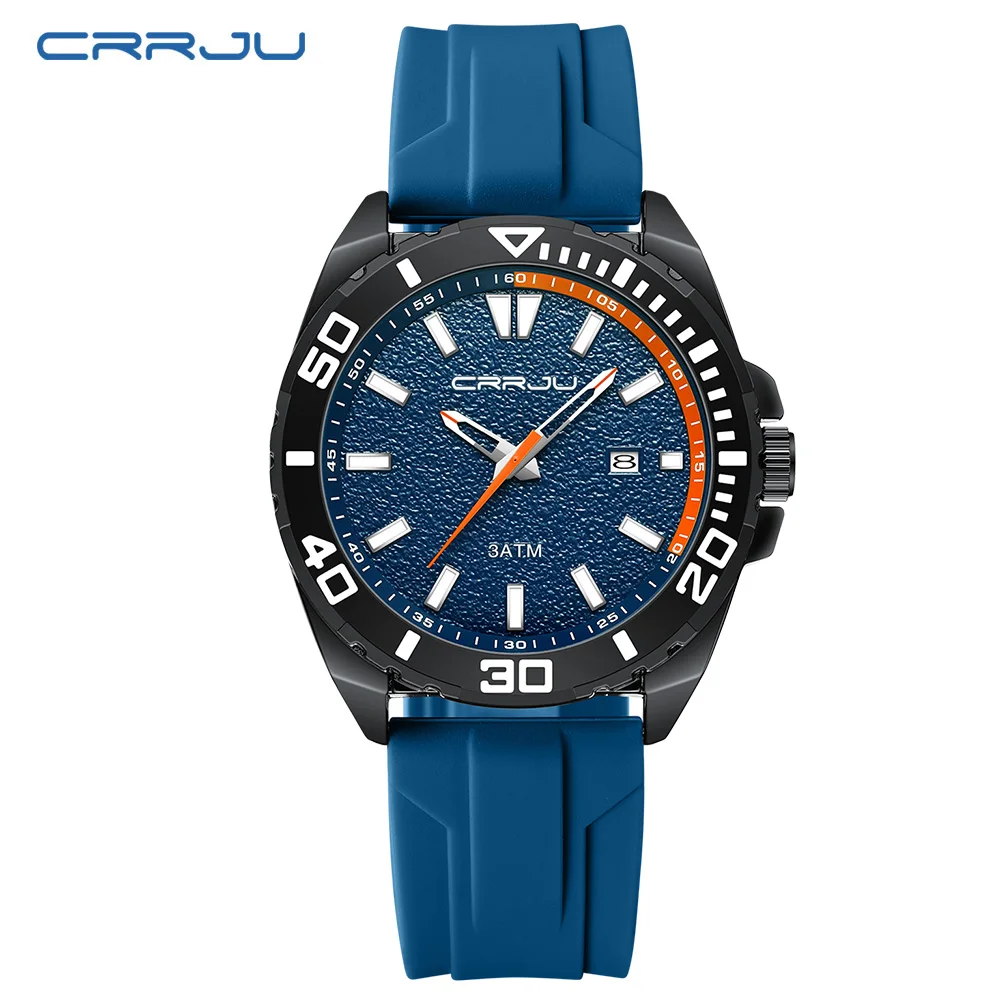 Reloj Deportivo Informal Con Calendario Militar Para Hombre, Reloj De Negocios Resistente Al Agua Para Hombre.