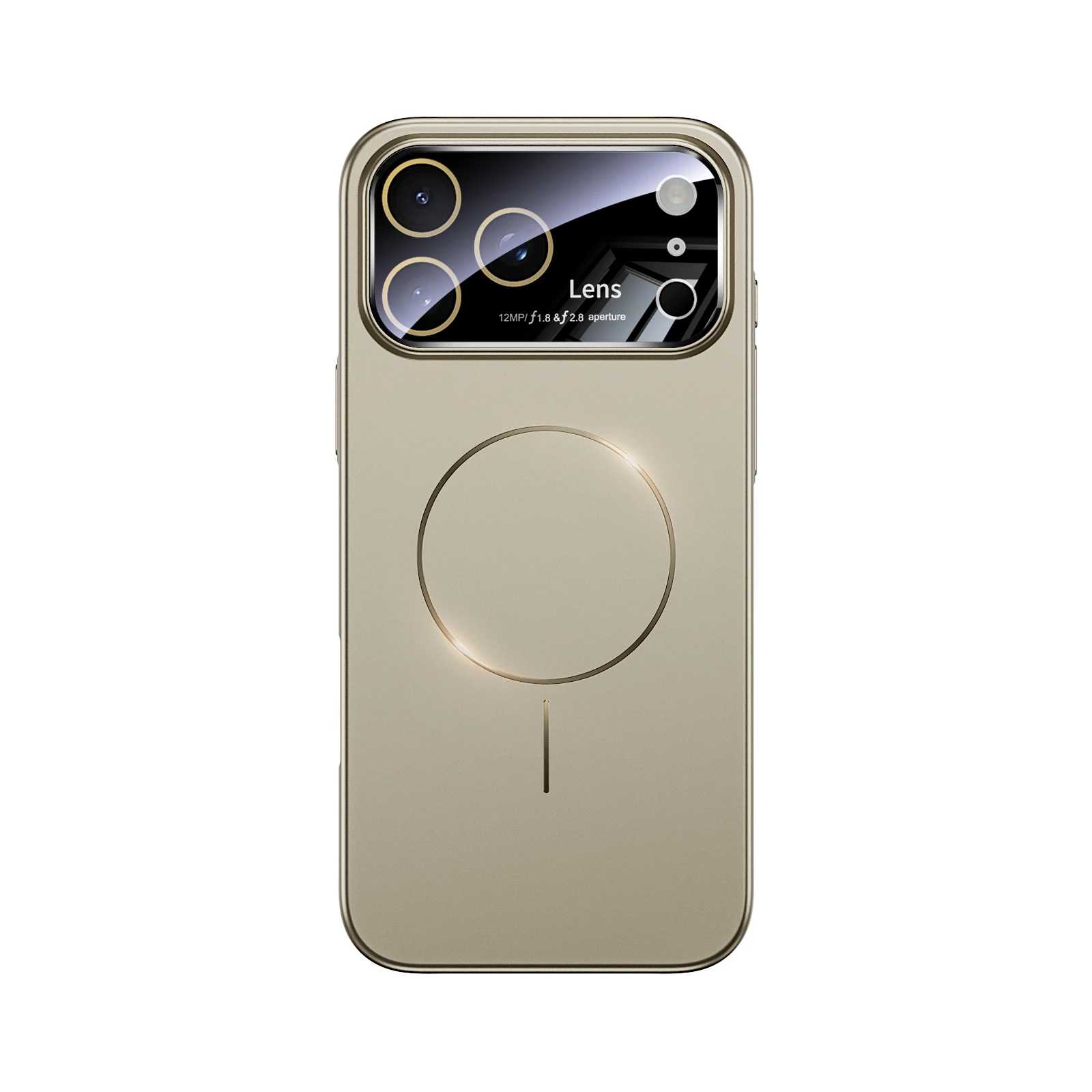 (gris, Iphone 13 Pro) Funda Protectora Para La Lente Del Teléfono, Fabricada En Material De Pc Táctil, Con Carga Inalámbrica Magnética.