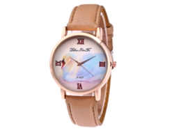 Reloj De Pulsera Deportivo De Cuarzo Color Beige Para Hombres, Mujeres Y Estudiantes Con Cristal Resistente A Los Arañazos.