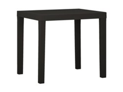Mesa de jardín LOVELY HOME de plástico antracita (79 x 65 x 72 cm)