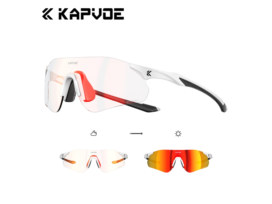 Gafas fotocromáticas MDUG para correr, ciclismo y deportes al aire libre.