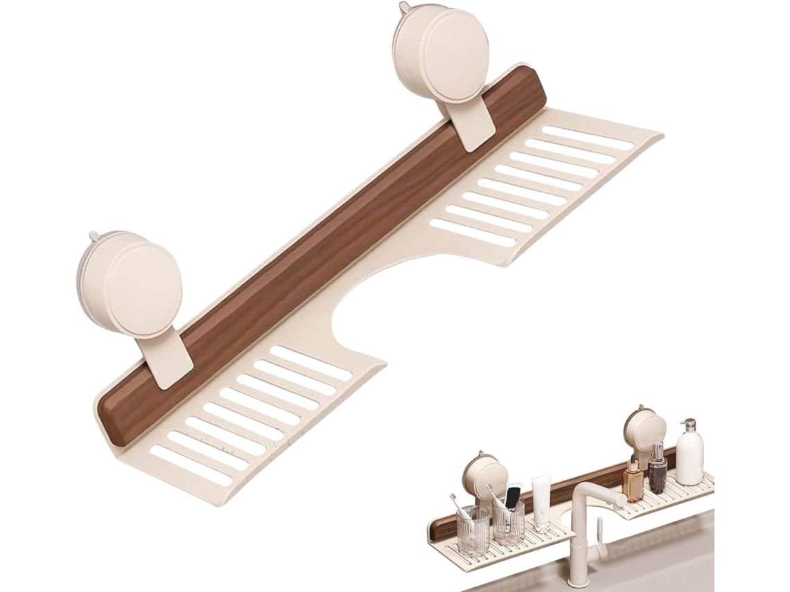 Estante De Pared Para Baño, Organizador Con Ventosa Para Colocar Sobre El Grifo Del Baño | Almacenamiento