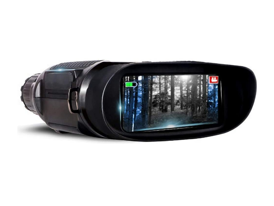Gafas de visión nocturna, telescopio, visión nocturna 100% nítida, objetivo de película azul FMC, múltiples métodos de alimentación Yizhood (negro)