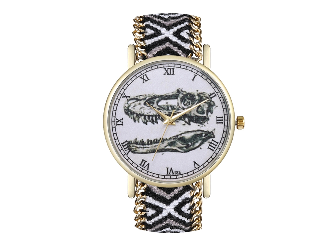 Reloj De Pulsera Unisex Con Correa De Cordón De Tela - Estilo Moderno Y Preciso