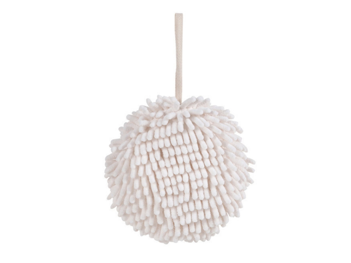 Baok - Toalla de mano suave, esponjosa, gruesa, absorbente y de secado rápido con bola de pelo para cocina y baño.