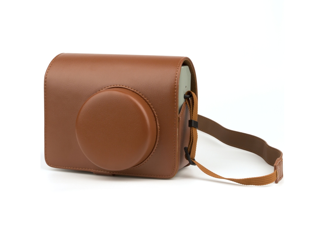Compatible con la bolsa para cámara instantánea Fujifilm W400, funda protectora Wide400 y bolsa retro de corte delgado. Marrón Yunzii