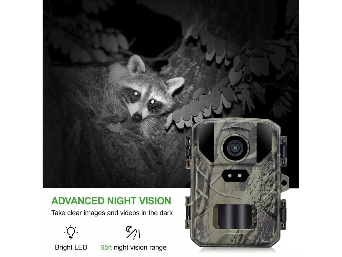 2026-cámara De Caza Trail 24mp/1080p Visión Nocturna Ir Impermeable Para Observación De Vida Salvaje