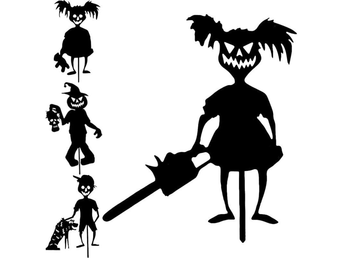 Bonito Cartel Metálico De Jardín Con Fantasmas Y Zombis, Decoración De Halloween Para Exteriores 2022.