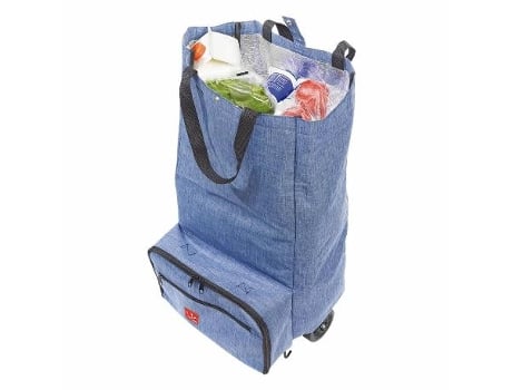 Carro compra termico 2 ruedas 30l azul 994