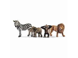 Set de Figuras de Animales SCHLEICH 42387 Wild Life: Safari 4 Piezas Plástico