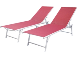 Set de 2 Tumbonas HAPPY GARDEN Sicilia (Blanco)