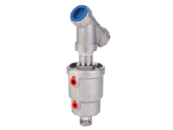 2026velora - Válvula neumática angular de acero inoxidable con rosca hembra Hilo de 3/4 pulg. DN20 para vapor