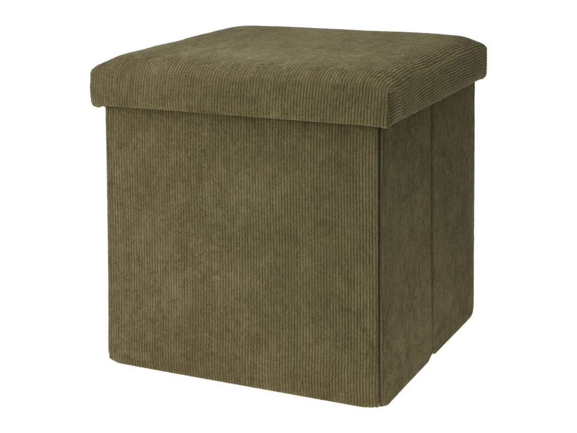 Taburete de ordenacion 38x38cm color verde oscuro WELLHOME