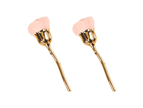Pinceles Para Polvo De Uñas, Pinceles Para Uñas De Rosas, Pincel Acrílico De Mango Largo Para Uñas, Colorete, Pincel Para Polvos Sueltos, Rosa ZMDE...