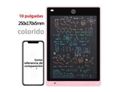 Tableta De Escritura Lcd Rosa De 10 Pulgadas, Tablero De Dibujo, Juguete Educativo Montessori Para Dibujar