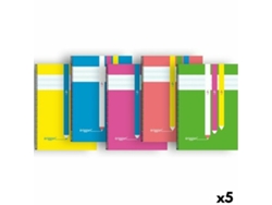 Cuaderno ERIGGAN Din A4 80 Hojas (5 Unidades)