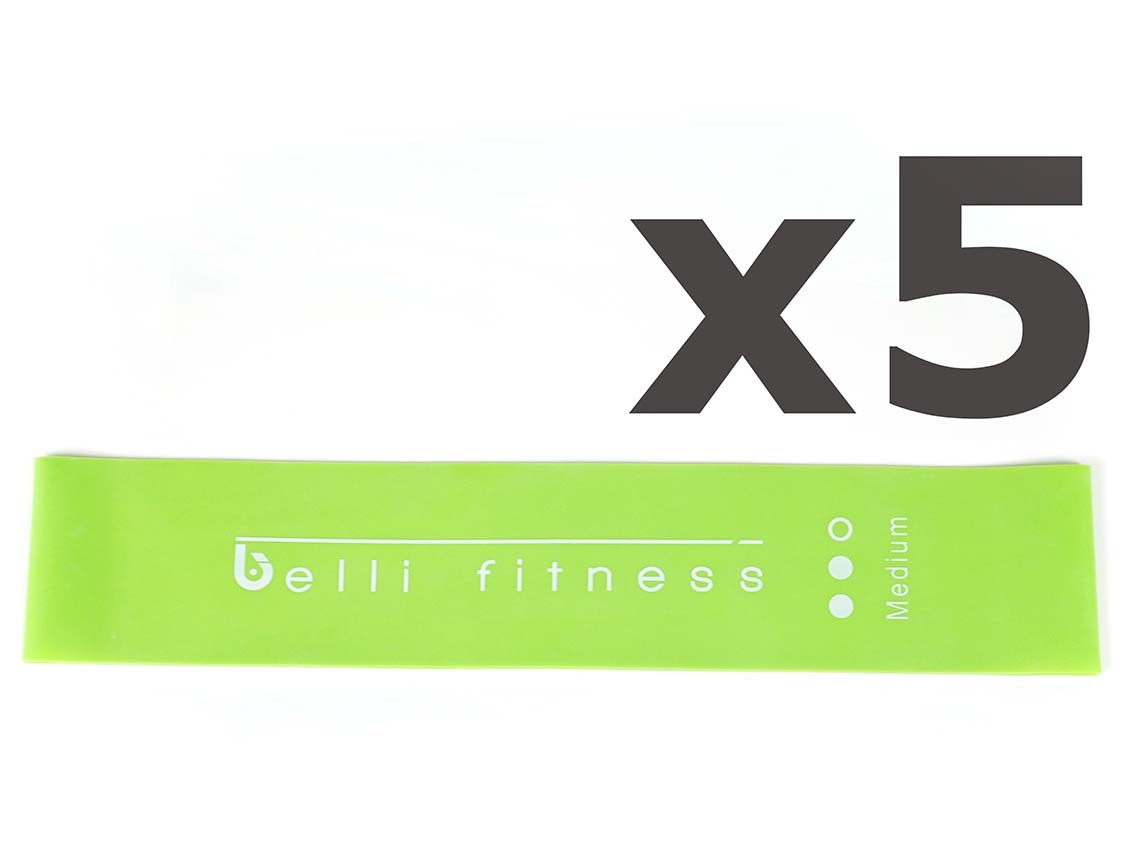 Banda Elástica BELLIFITNESS 55 Verde Medio