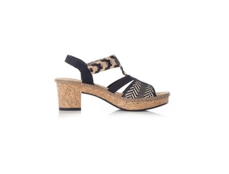 Sandalias de Mujer RIEKER Elásticas Toscana Outro Negro (36)
