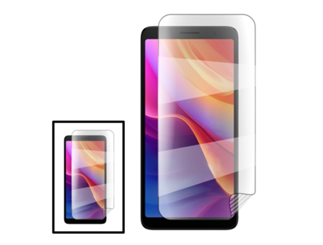 Conjunto de Protectores de Pantalla Protectoras Frente para Tcl 501 Tcl 501 GIFT4ME Hidrogel Transparente (2un)