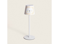 LEDKIA Lámpara de Mesa LED 3W Portátil de Metal con Batería USB Recargable Anisa Amarillo Tª