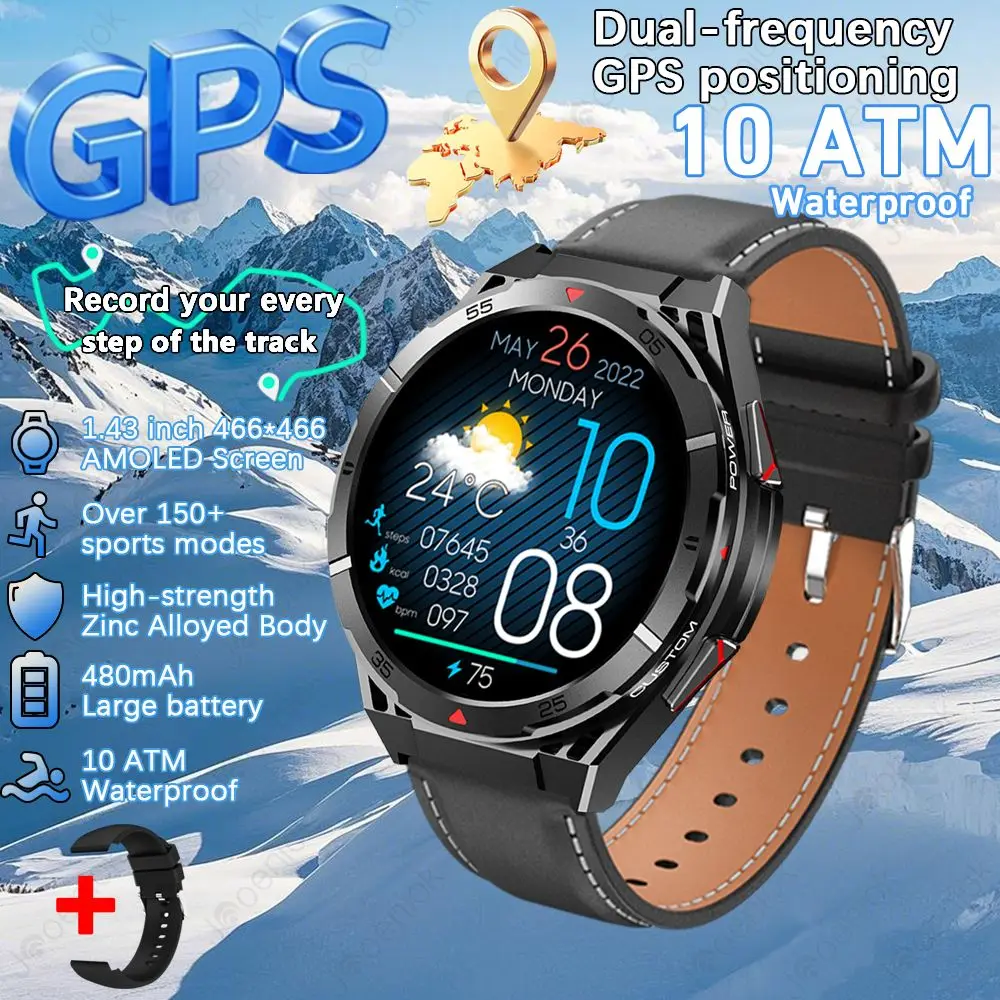 Reloj inteligente MDUG con pantalla táctil, funciones de salud, resistente al agua y llamadas (negro y acero)