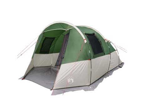 Tienda de campaña túnel para 4 personas VIDAXL impermeable verde