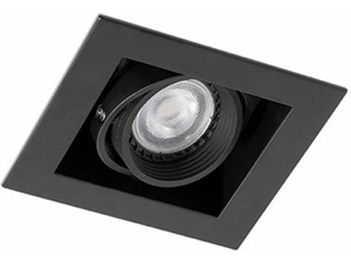 Lámpara de Techo FARO BARCELONA Falcon 1 Luz (Negro - GU10 - Máx. 50W - Acero)
