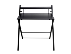 Escritorio de oficina individual Well Home en negro Wellhome