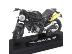 Miniatura de Motocicleta em Escala 1:18, Feita de Plástico, Veículo Off road Infantil, Item Decorativo de Colecionador. MDUG (modelo 2, Preto)